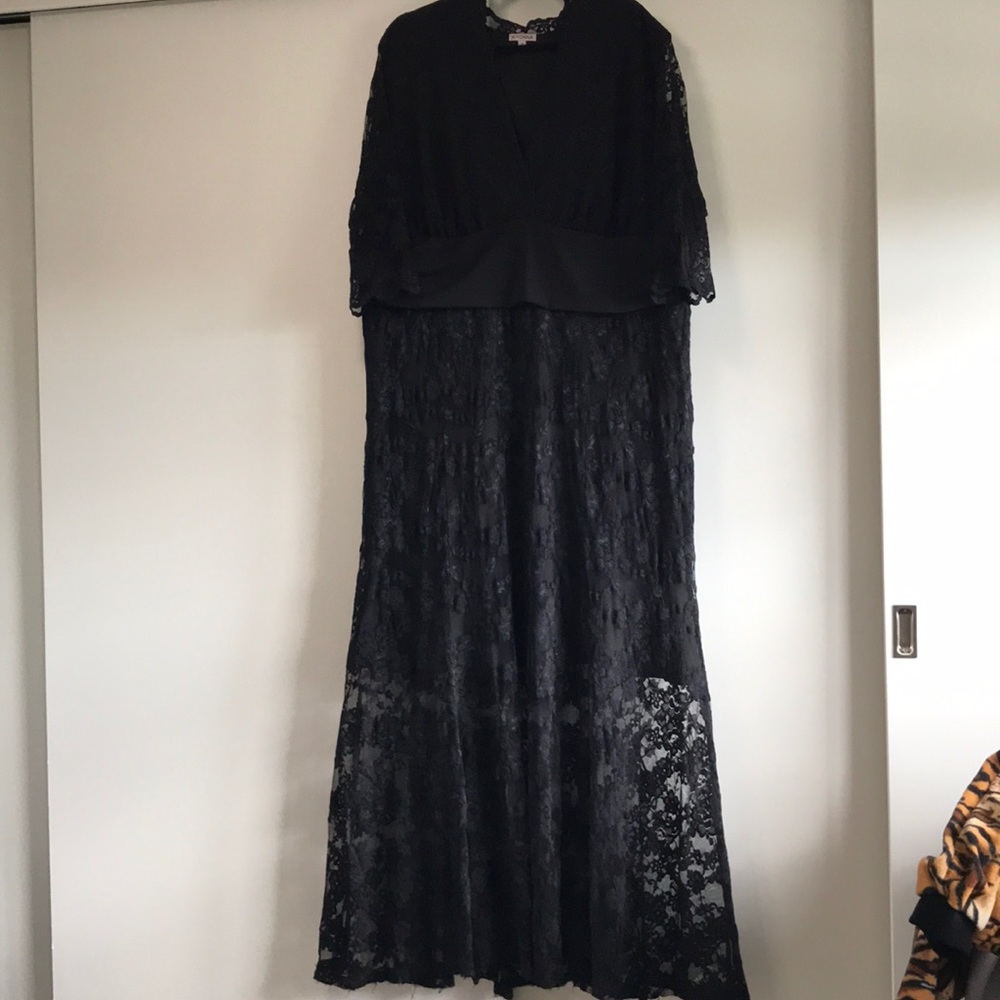 Black Lace Gown